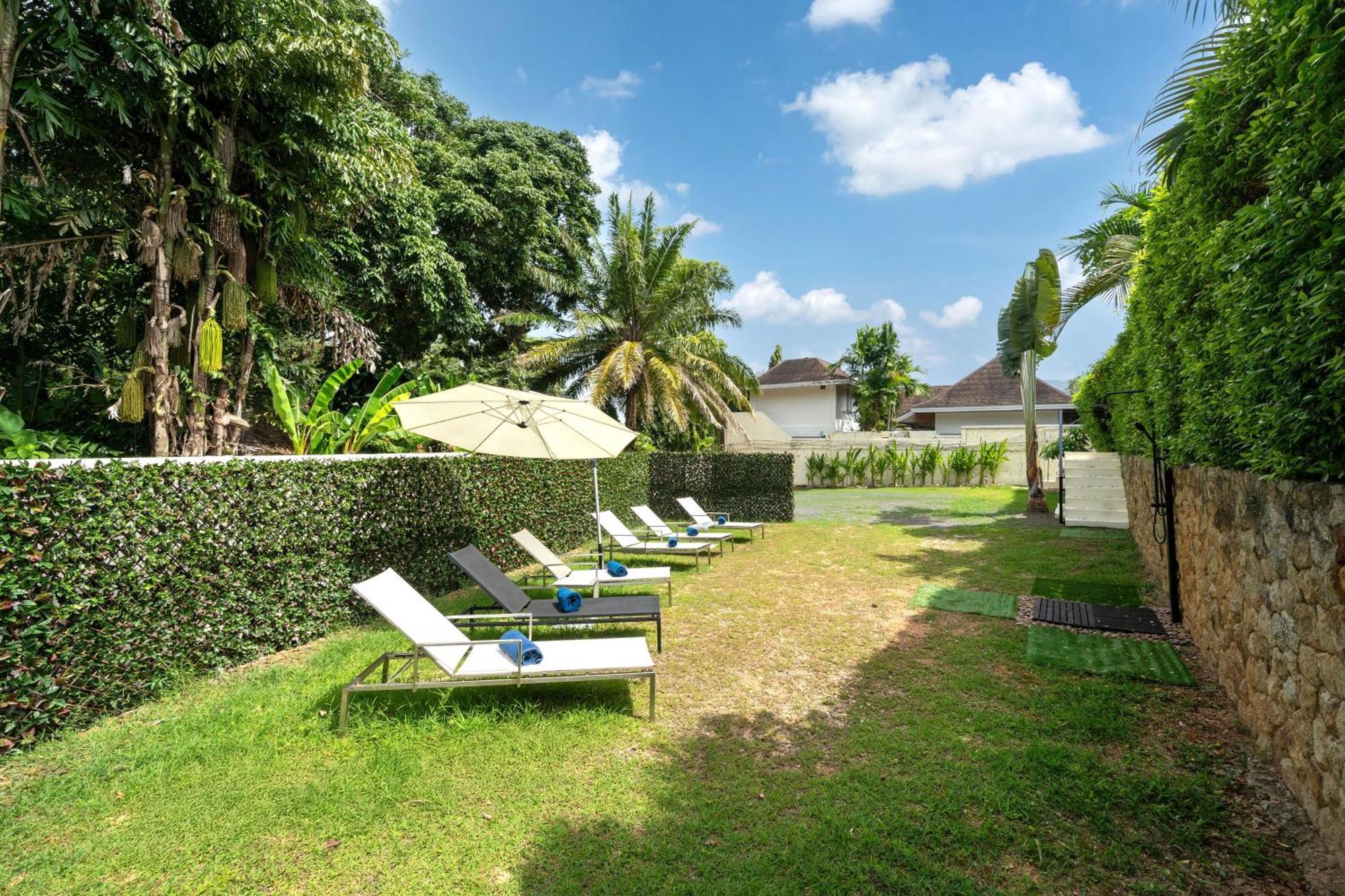 Oxavia Garden Oasis In Nai Harn - Your Private Tropical Garden With 3 Cabins And Jacuzzi Rawai ภายนอก รูปภาพ